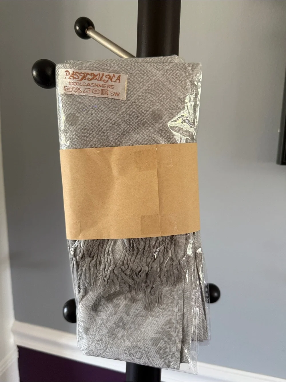 Thailand 100% Cashmere Grey Scarf